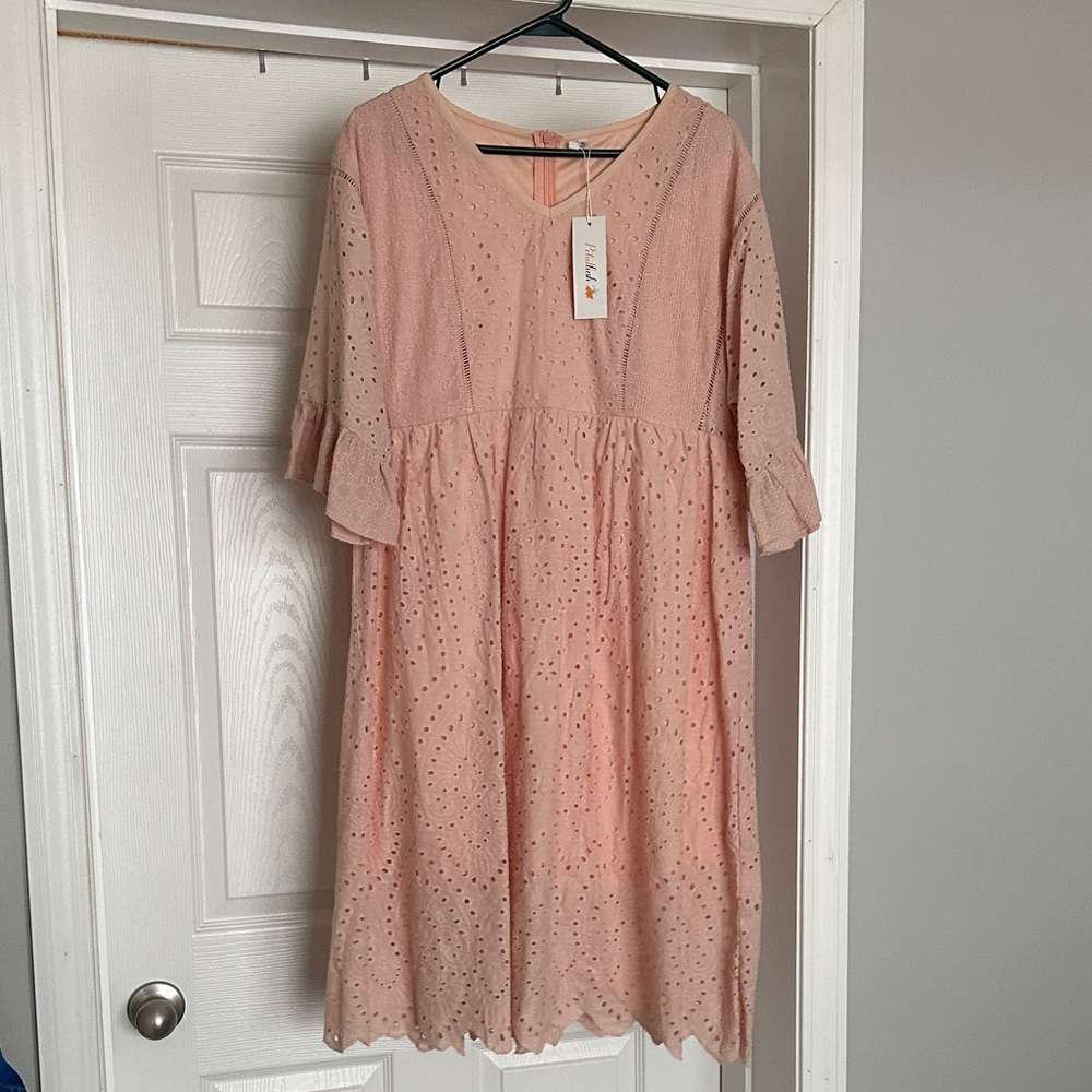 Petallush Blush Eyelet Dress